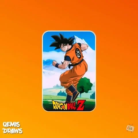 goku 3d animated card