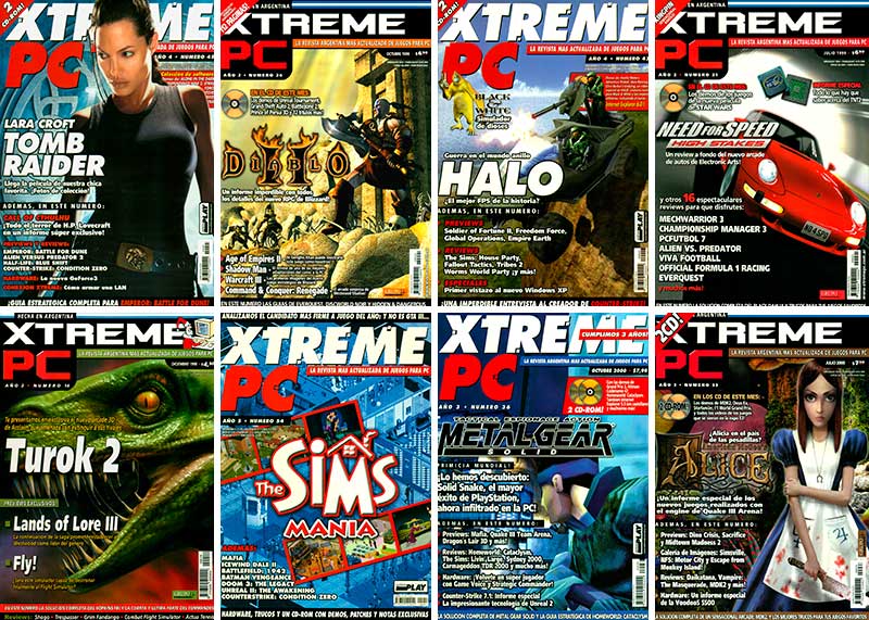 Collage con portadas de revista Xtreme PC.