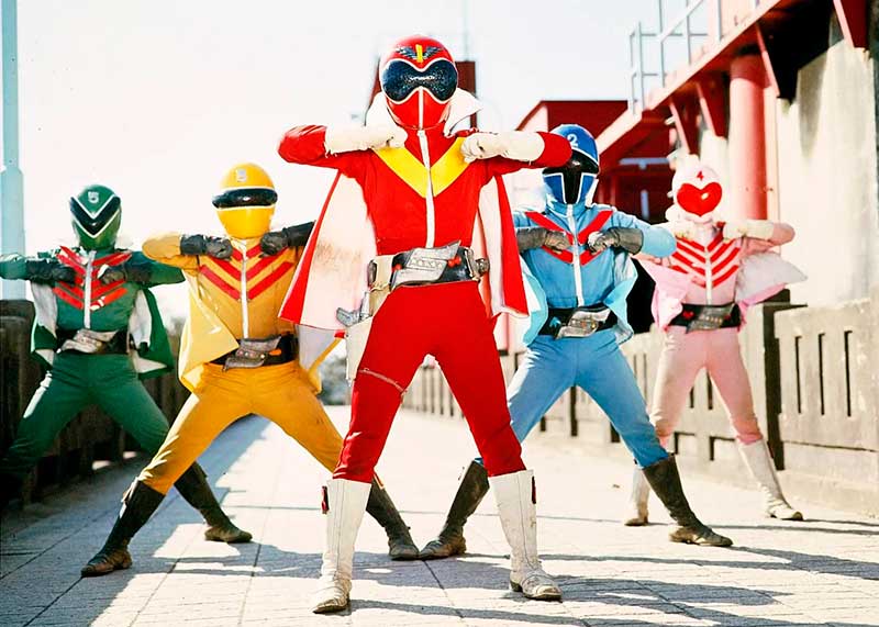 Personajes de la serie Himitsu Sentai Goranger.