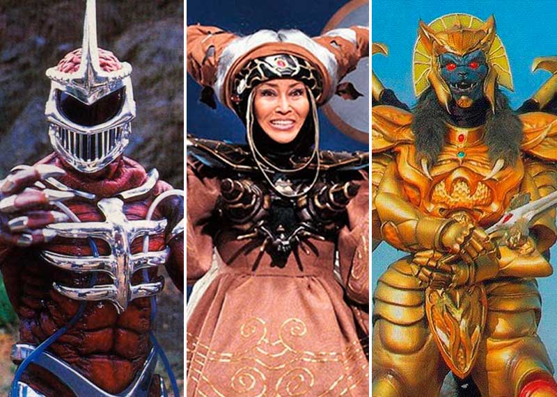 Los villanos Lord Zedd, Rita y Goldar.