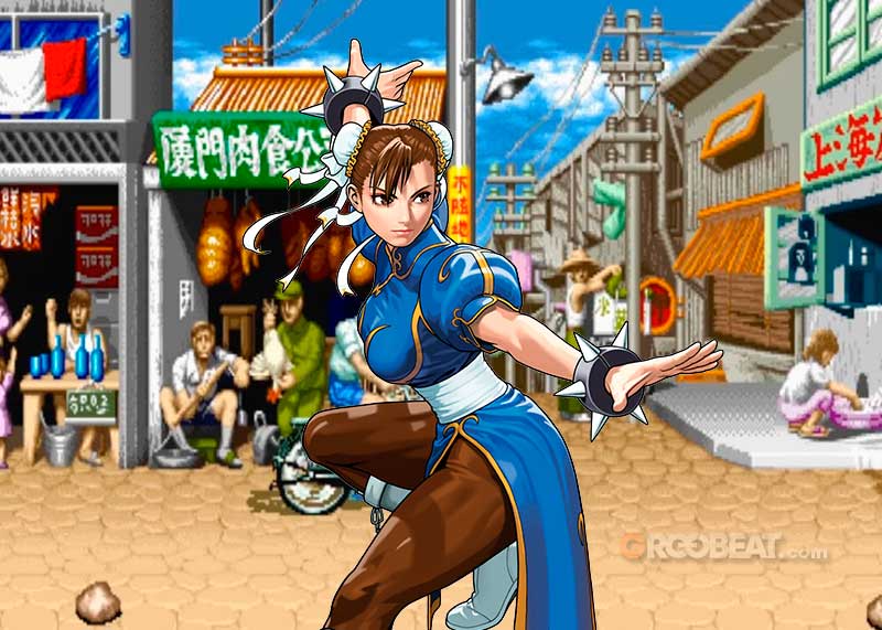 Chun-Li en pose de acción.