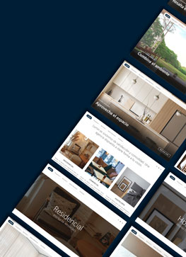 Responsive web design project for a interior design agency. Client: Lumin.