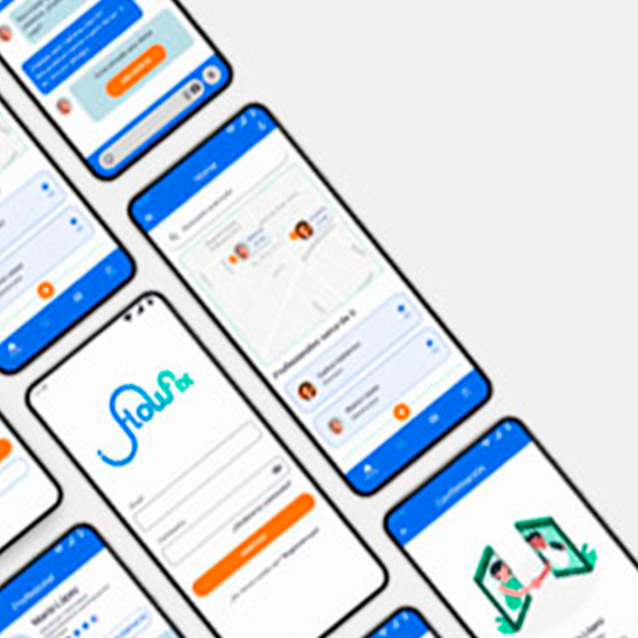 Proyecto de diseño de aplicación móvil para la contratación de profesionales de la reparación del hogar. Cliente: FlowFix.